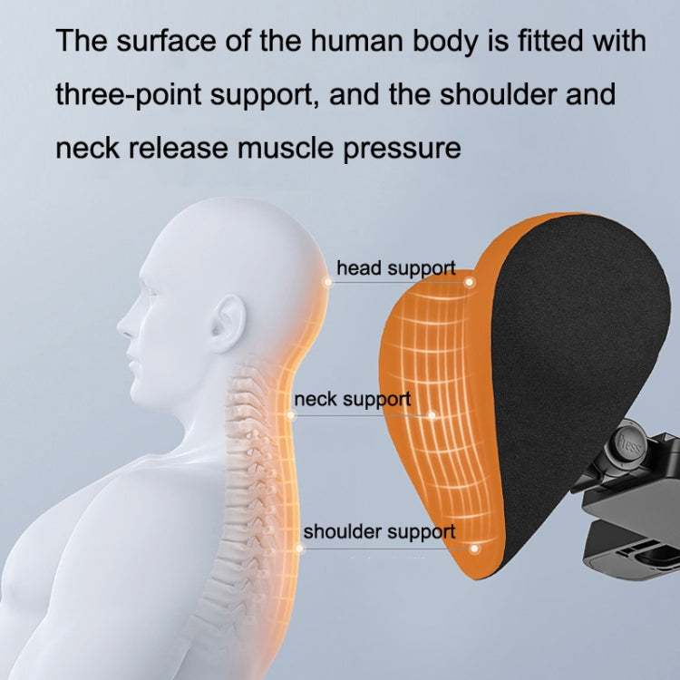 A09 Car Seat Headrest Memory Foam Comfortable Neck Pillow, Style:, With Stand  (Coffee), With Stand  (Blue), With Stand  (Gray), Without Stand (Black), Without Stand (White), Without Stand (Pink), With Stand (Black), Without Stand (Coffee)             ...