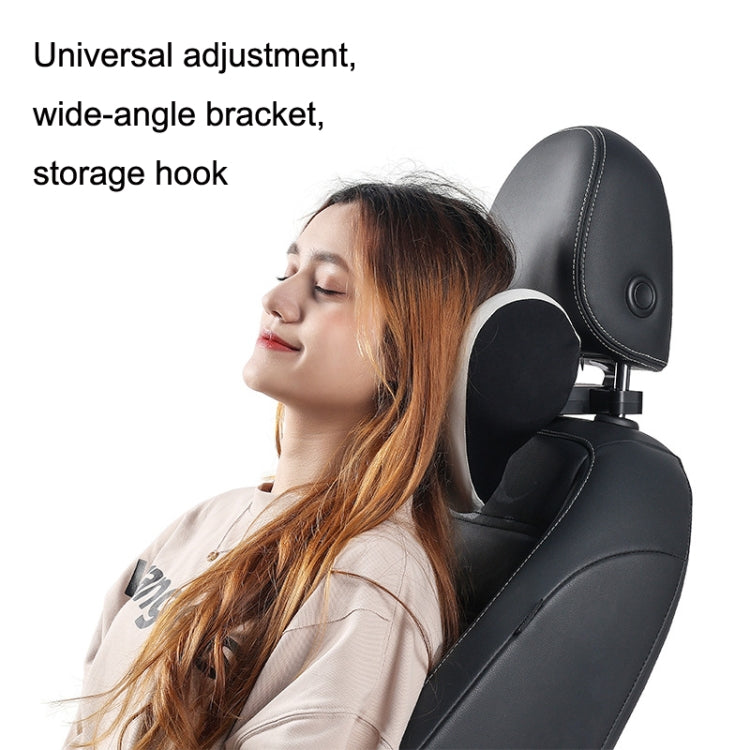 A09 Car Seat Headrest Memory Foam Comfortable Neck Pillow, Style:, With Stand  (Coffee), With Stand  (Blue), With Stand  (Gray), Without Stand (Black), Without Stand (White), Without Stand (Pink), With Stand (Black), Without Stand (Coffee)             ...