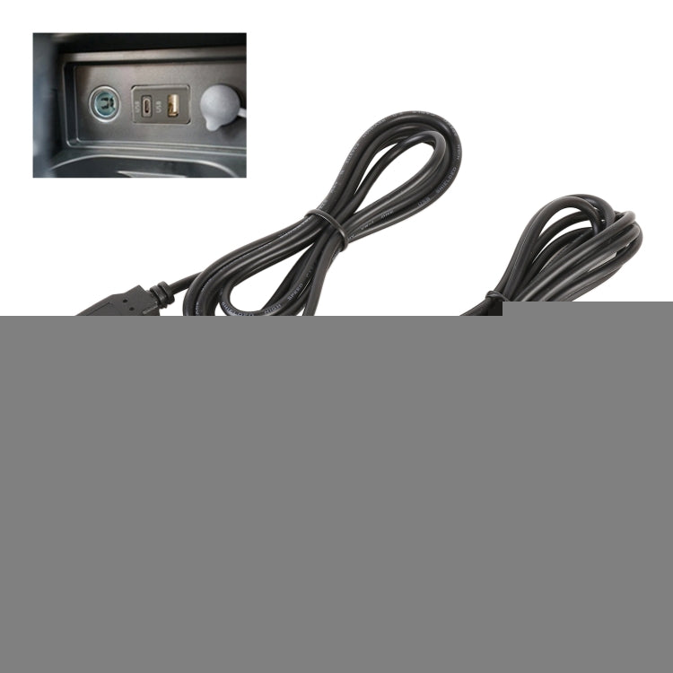 Car Universal Modification Type-C+USB Interface Charging Use Seat, Type-C+USB