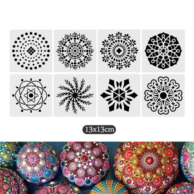 45 In 1  Mandala Tool Painting Set Cutout Template, 45 In 1 Painting Set