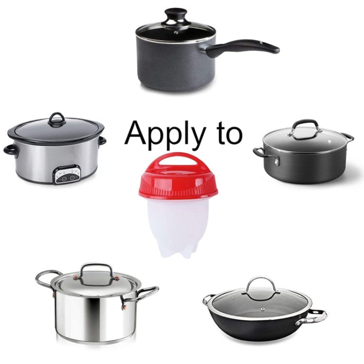 6 PCS/Set Eierkokers Cooker Silicone Non-stick Egg Steamer, Egg Steamer