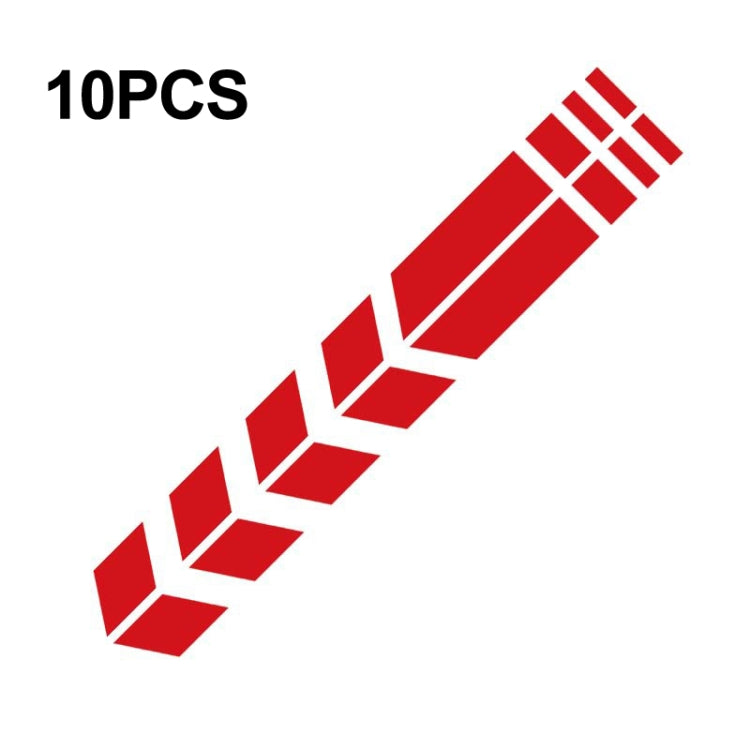 10 PCS Car Stripe Reflective Sticker Motorcycle Fender Arrow Stickers, 10 PCS Blue, 10 PCS Yellow, 10 PCS Green, 10 PCS range, 10 PCS Black, 10 PCS Silver, 10 PCS Red