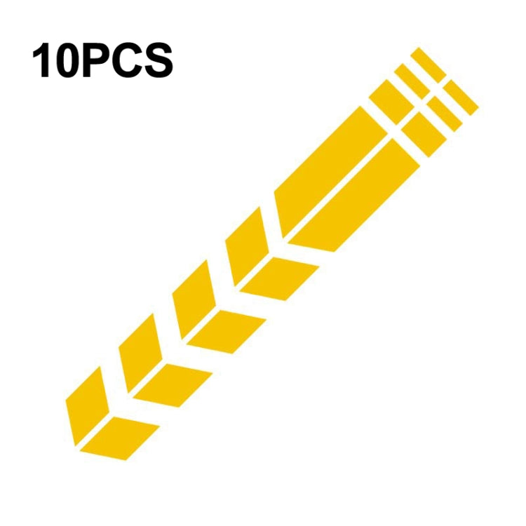 10 PCS Car Stripe Reflective Sticker Motorcycle Fender Arrow Stickers, 10 PCS Blue, 10 PCS Yellow, 10 PCS Green, 10 PCS range, 10 PCS Black, 10 PCS Silver, 10 PCS Red