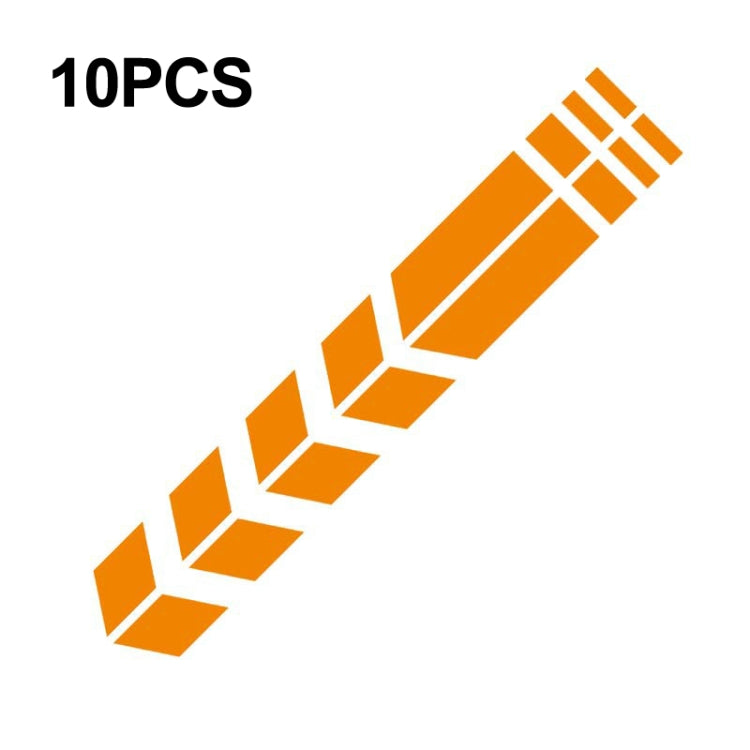 10 PCS Car Stripe Reflective Sticker Motorcycle Fender Arrow Stickers, 10 PCS Blue, 10 PCS Yellow, 10 PCS Green, 10 PCS range, 10 PCS Black, 10 PCS Silver, 10 PCS Red