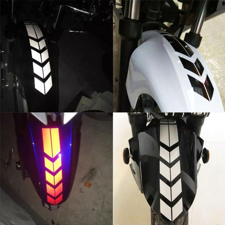 10 PCS Car Stripe Reflective Sticker Motorcycle Fender Arrow Stickers, 10 PCS Blue, 10 PCS Yellow, 10 PCS Green, 10 PCS range, 10 PCS Black, 10 PCS Silver, 10 PCS Red