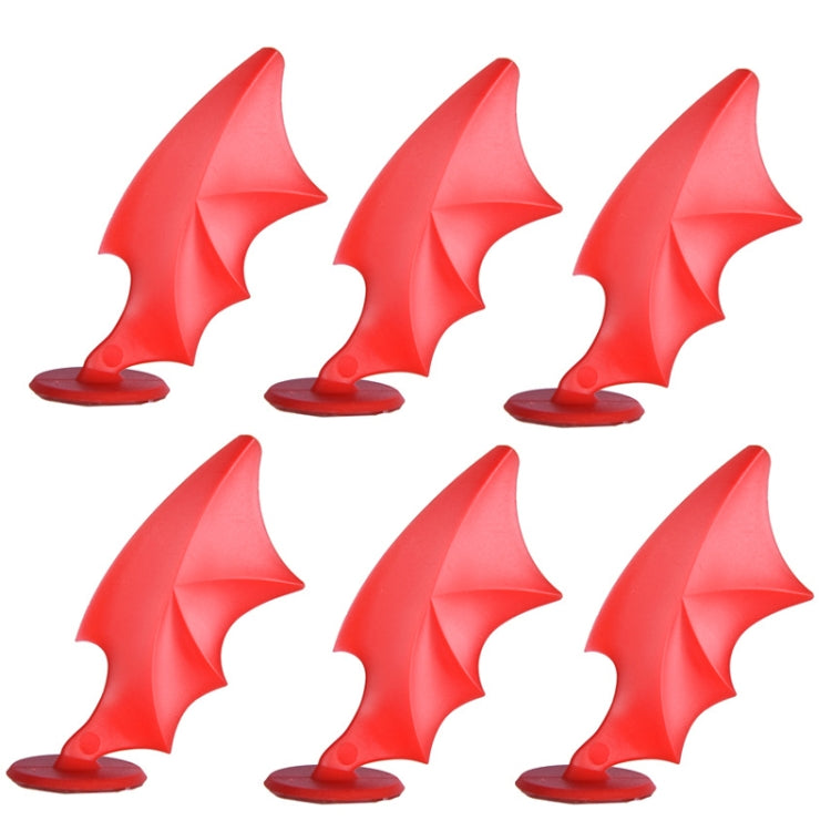 2pcs /Pair Motorcycle Helmet Devil Sucker Decoration, Style:, Wing (Red), Wing (Black), Small Horns (Red), Small Horns (Light Blue), Small Horns (Fluorescent Green), Small Horns (Dark Green), Small Horns (White), Small Horns (Dark Blue)                ...