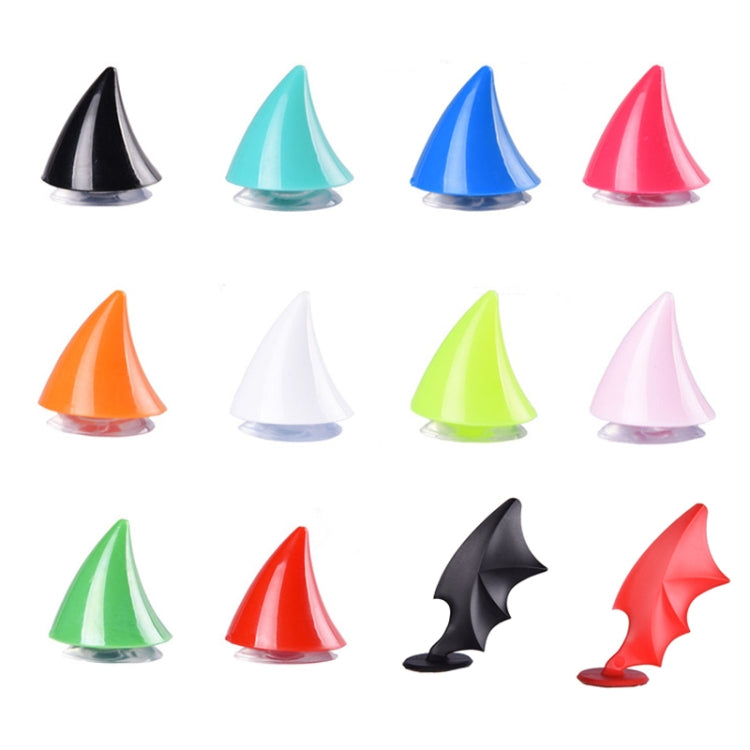 2pcs /Pair Motorcycle Helmet Devil Sucker Decoration, Style:, Wing (Red), Wing (Black), Small Horns (Red), Small Horns (Light Blue), Small Horns (Fluorescent Green), Small Horns (Dark Green), Small Horns (White), Small Horns (Dark Blue)                ...