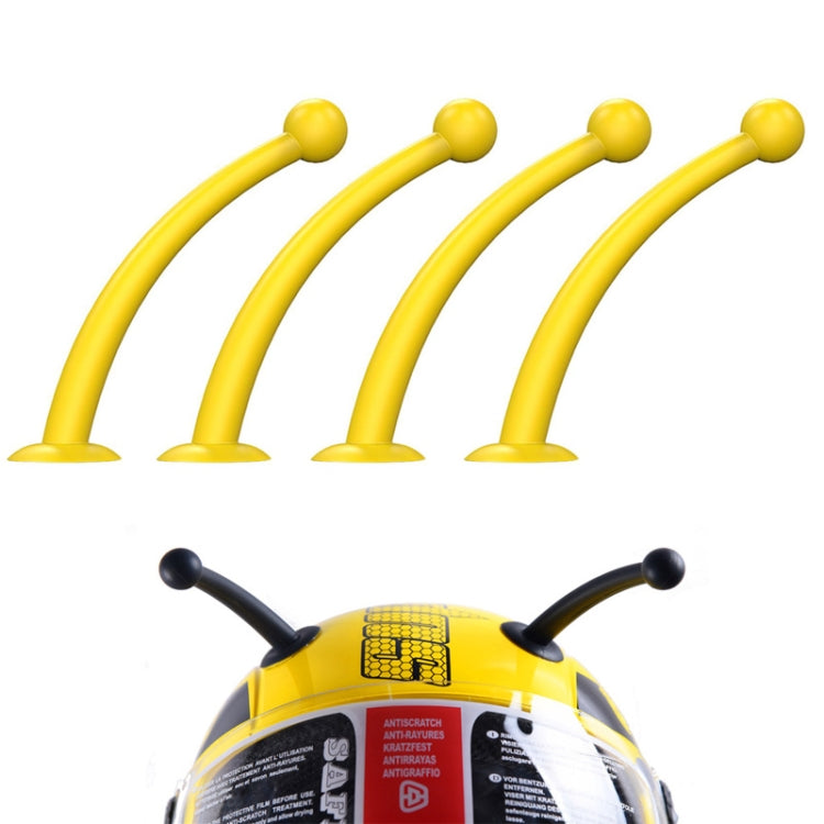 4PCS Motorcycle Helmet Soft Silicone Tentacle Sucker Decoration, Yellow, Black, Red, Peach Red, Light Pink, Blue