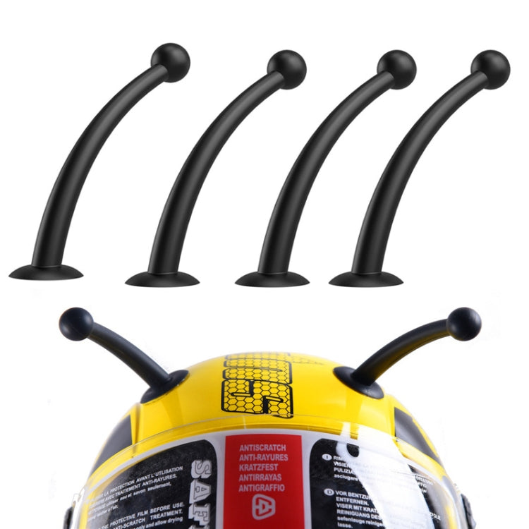 4PCS Motorcycle Helmet Soft Silicone Tentacle Sucker Decoration, Yellow, Black, Red, Peach Red, Light Pink, Blue