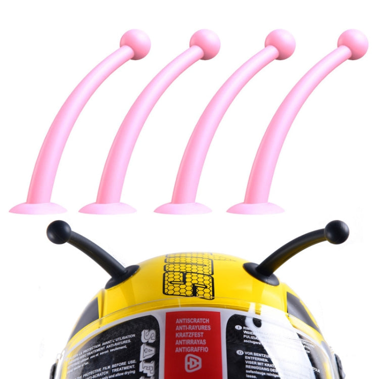 4PCS Motorcycle Helmet Soft Silicone Tentacle Sucker Decoration, Yellow, Black, Red, Peach Red, Light Pink, Blue