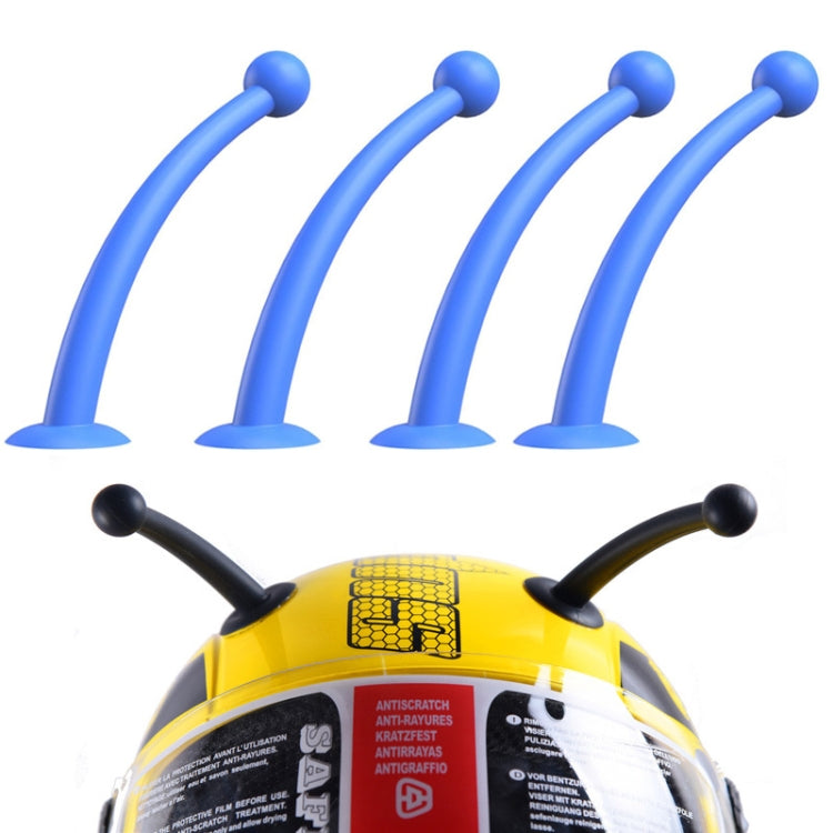 4PCS Motorcycle Helmet Soft Silicone Tentacle Sucker Decoration, Yellow, Black, Red, Peach Red, Light Pink, Blue