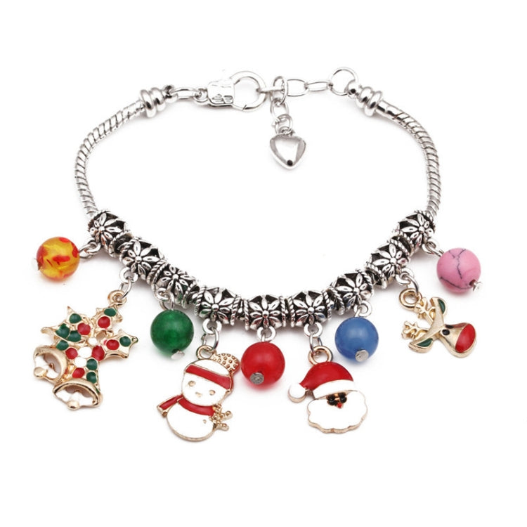 Lobster Buckle Santa Bracelet Christmas Tree Snowman DIY Agate Bracelet, Christmas Tree