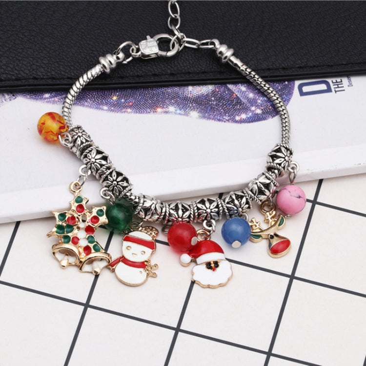 Lobster Buckle Santa Bracelet Christmas Tree Snowman DIY Agate Bracelet, Christmas Tree