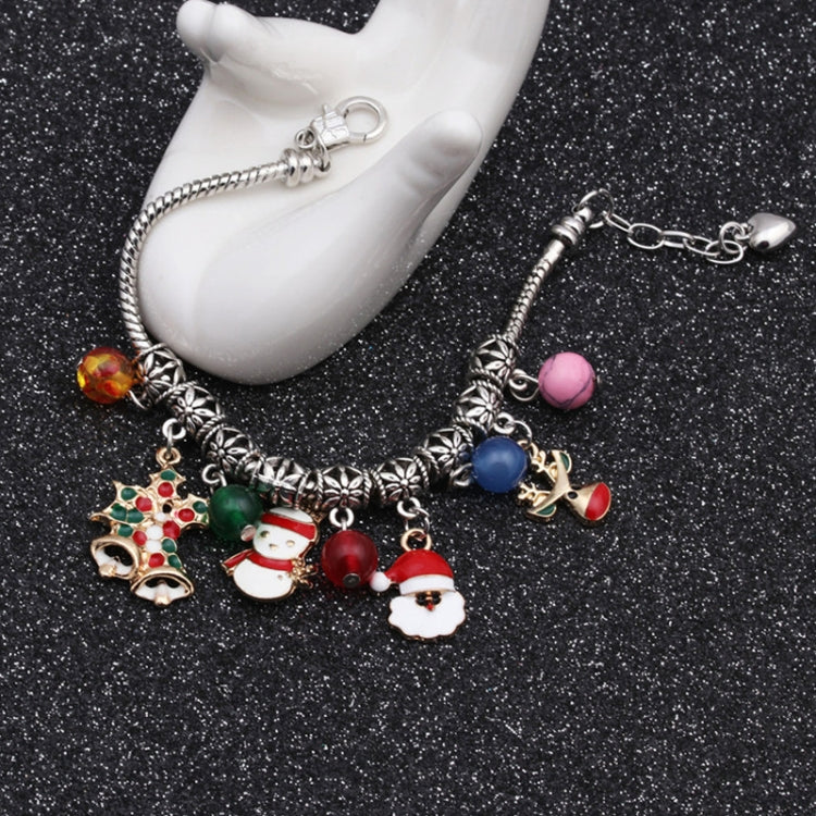 Lobster Buckle Santa Bracelet Christmas Tree Snowman DIY Agate Bracelet, Christmas Tree