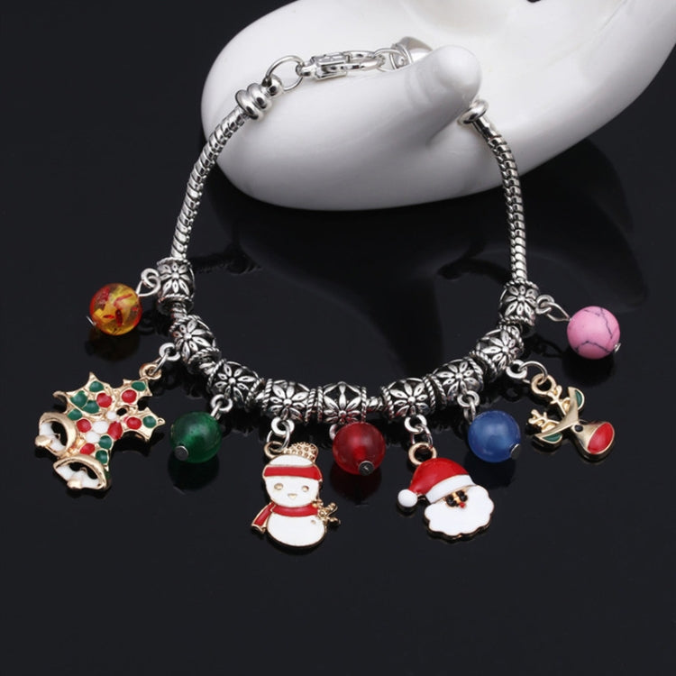 Lobster Buckle Santa Bracelet Christmas Tree Snowman DIY Agate Bracelet, Christmas Tree