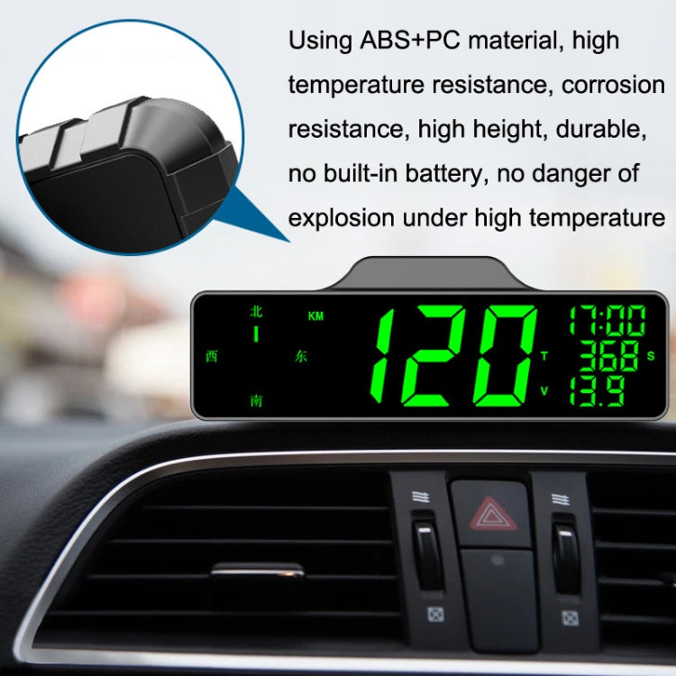 Car HUD Car Head-up Display Compass Multifunction GPS Speedometer, 9.0 Inch Screen