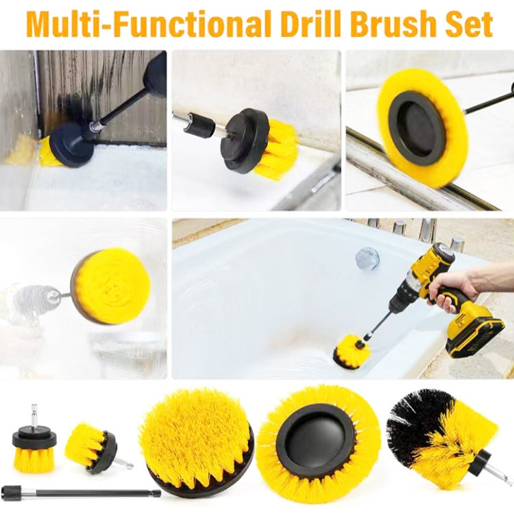 6 PCS / Set Kitchen Bathroom Car Tire Floor Crevice Clean Diamond Brush, 6 PCS / Set Brush(Color Random Delivery)
