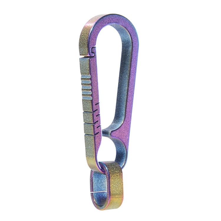 Men Titanium Alloy Keychain Car Key Waist Hanging, Colorful Titanium, Titanium Color, Blue