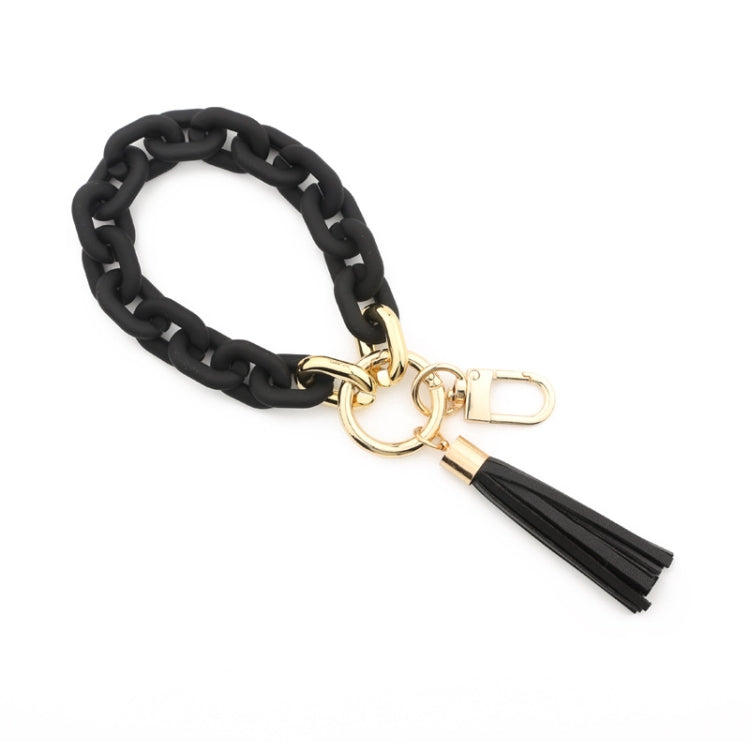 Keychain Ladies Acrylic Bracelet Jewelry, Brown, Black, Yellow, Colorful, Pink, Green