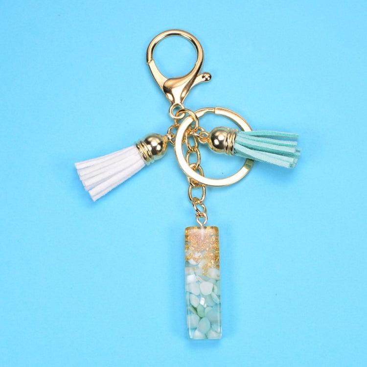 2 PCS Gold Foil English Letter Tassel Keychain Bag Decoration Pendant, A, B, C, D, E, F, G, H, I, J, K, L, M, N, O, P, Q, R, S, T, U, V, W, X, Y, Z