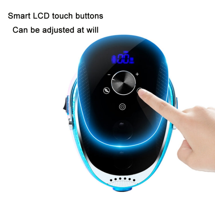 Ice Flower Gradient Rechargeable Low Noise Nail Polishing Machine, US Plug (Pink Blue), EU Plug (Pink Blue), US Plug (Yellow Green), EU Plug (Yellow Green)