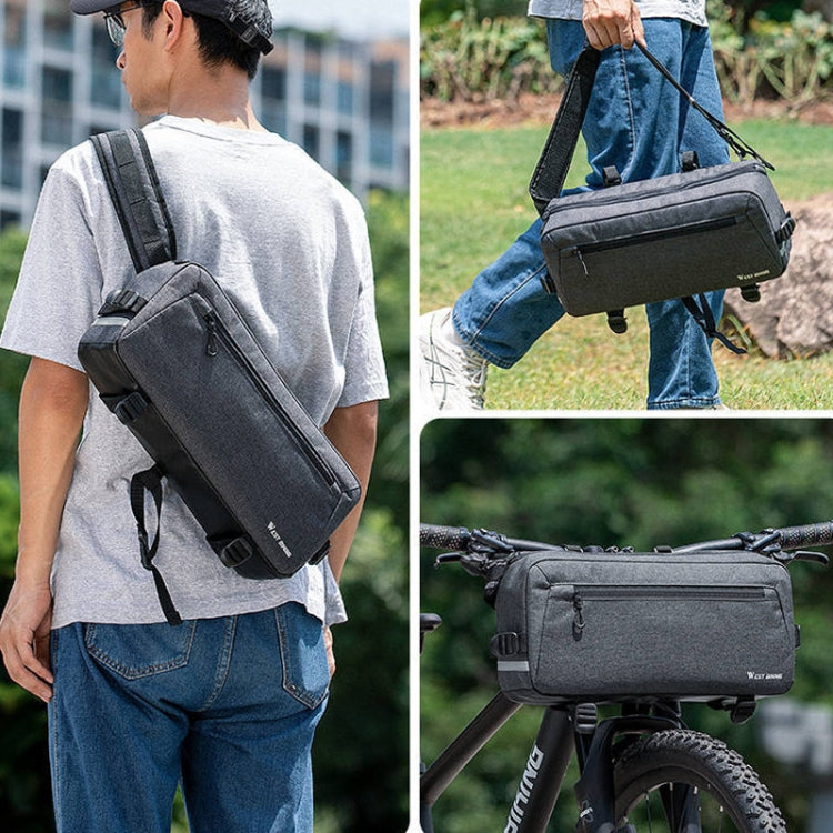 WEST BIKING YP0707301 Mountain Bike Handlebar Bag Multifunctional Large Capacity Head Bag, WEST BIKING YP0707301