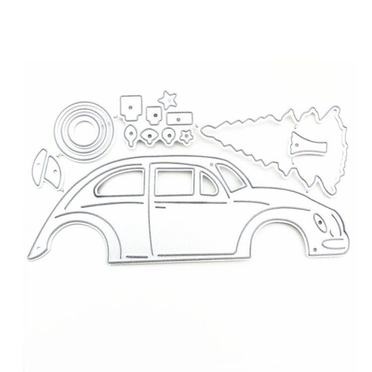 Car Christmas Tree Metal Paper Art Leather Cutting Die, Christmas Tree