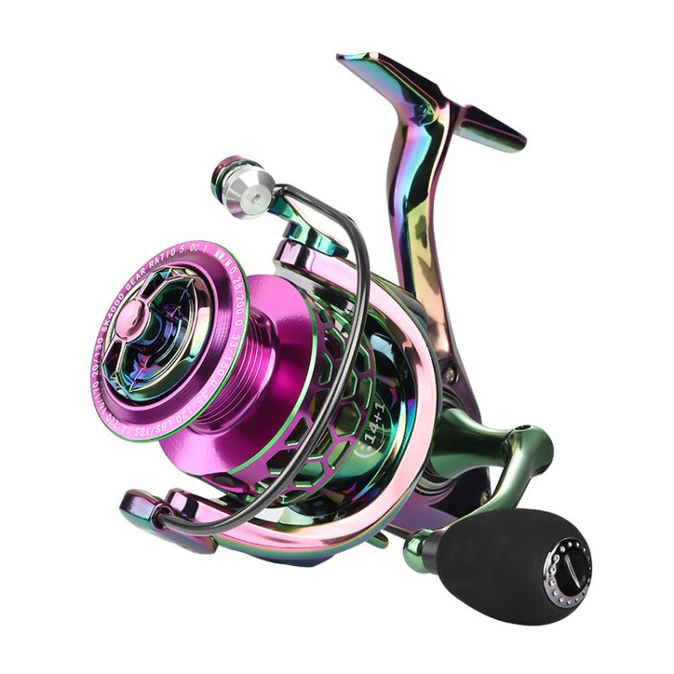 Colorful Metal Fish Line Wheel Long Throw Sea Rod Spinning Wheel, SK1000, SK2000, SK3000, SK4000, SK5000
