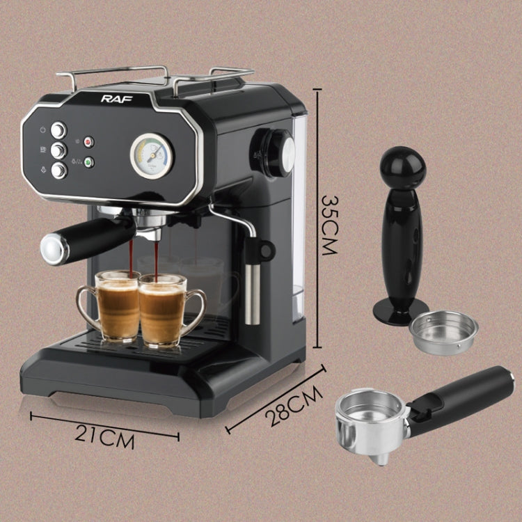 RAF R.104 Home Small Semi Automatic High Pressure Steam Milk Foaming Coffee Machine, EU Plug, RAF R.104