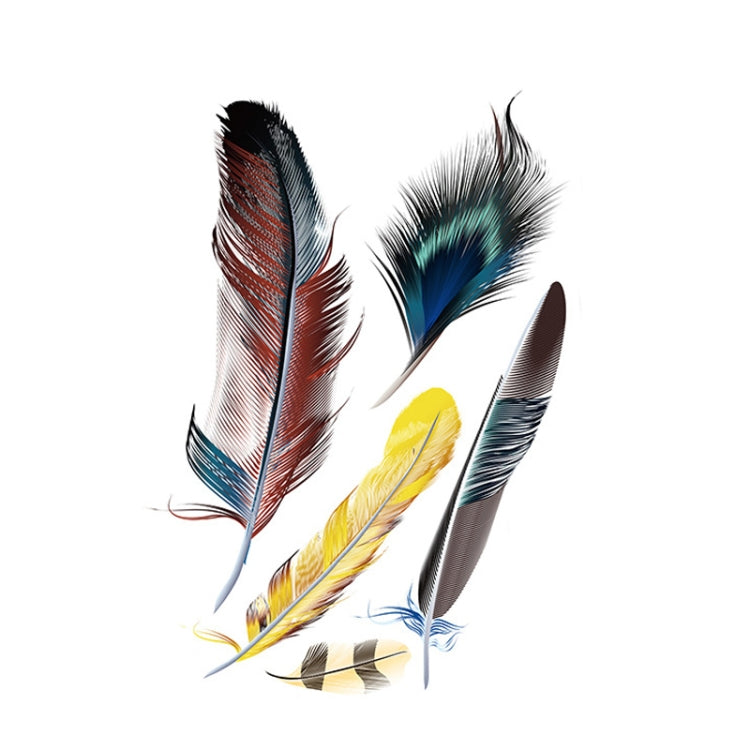 5 Sets Car 3D Feather Body Sticker Scratch Blocking Sticker, Style 1, Style 2, Style 3, Style 4, Style 5, Black Feathers, White Feathers