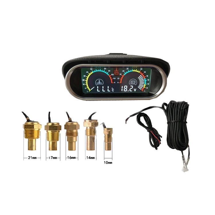 Agricultural Vehicle Car Modification Instrument, Style:, Water Temperature (10mm) With Voltage, Water Temperature (14mm) With Voltage, Water Temperature (16mm) With Voltage, Water Temperature (17mm) With Voltage, Water Temperature (21mm) With Voltage ...