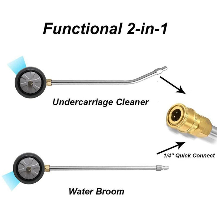 Car Chassis Washe 1/4 Quickly Inserts Road Cleaning Brush, Black, Grey