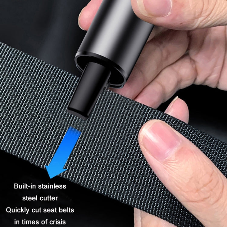 Vehicle Safety Hammer Multifunctional Underwater Emergency Window Breaker, Black, Red, Silver, Blue