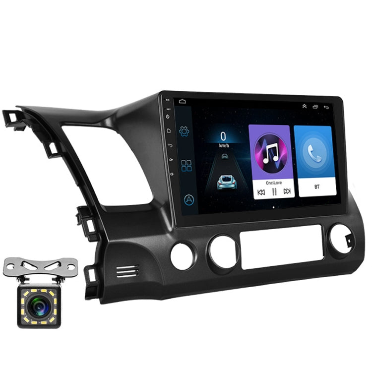 For Honda Civic 10.1 Inch Android WiFi Navigation Machine, Style:, Standard+12 Light Camera
