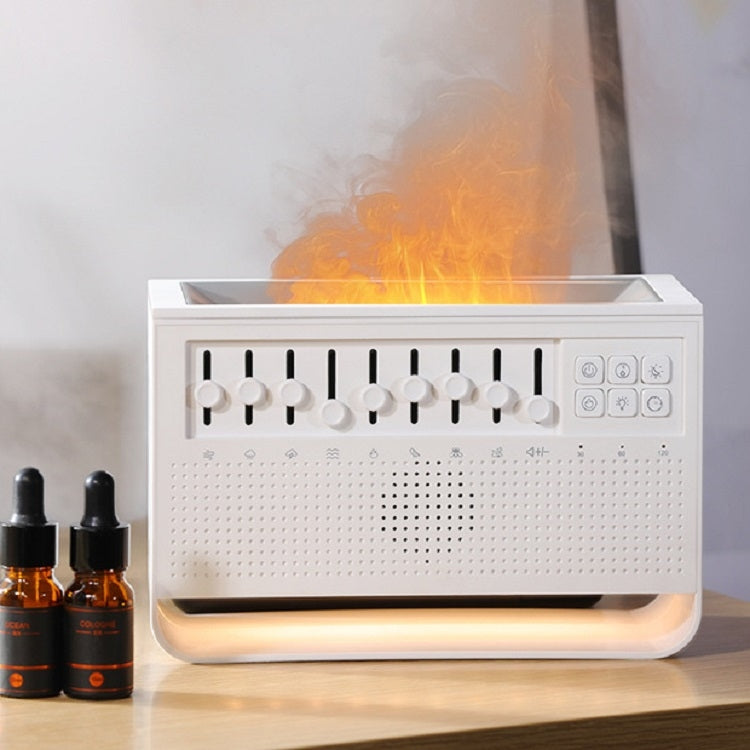 White Noise Sleep Instrument Simulation Flame Ultrasonic Humidifier, White Noise