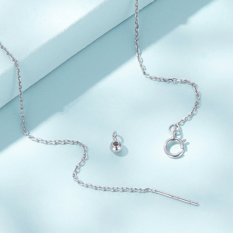 SCN484 White Gold Plated Clavicle Necklace Women 925 Silver Necklace, SCN484