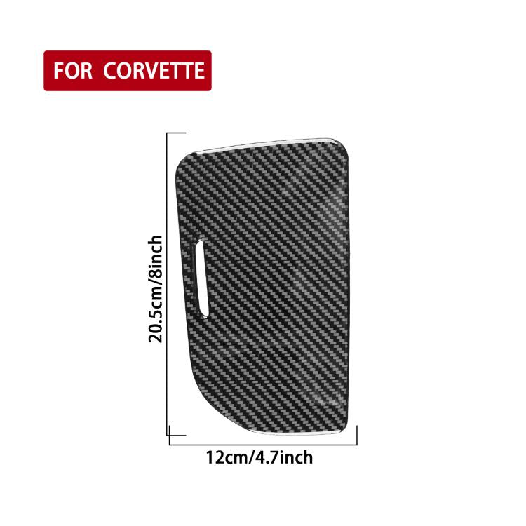 For Chevrolet Corvette C8 Left-Hand Drive Center Control Cup Cover Sticker, Left-Hand Drive