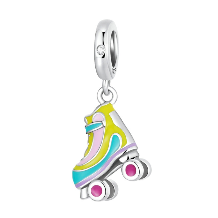 SCC2213 Skate DIY Pendant Beads 925 Silver Bracelet Pendant Accessories, SCC2213