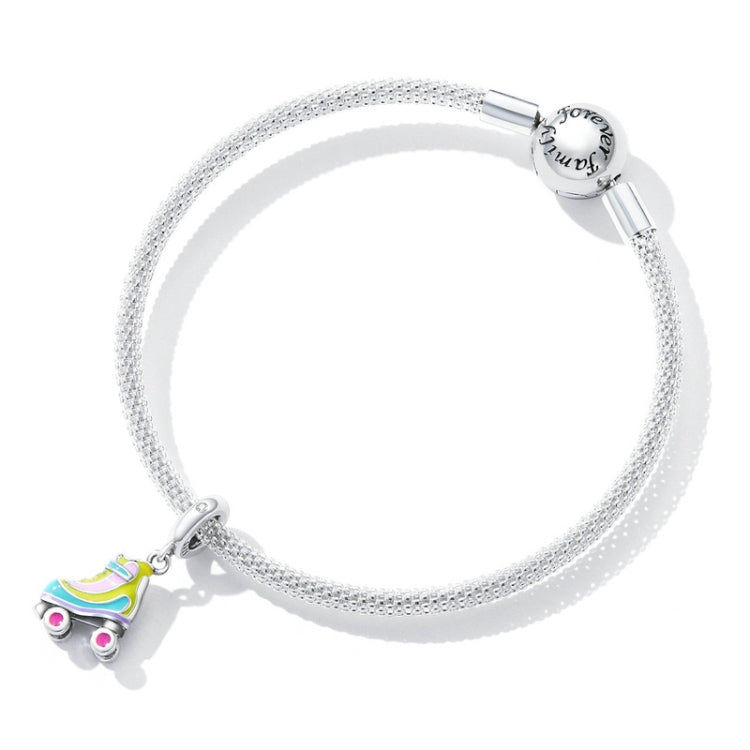 SCC2213 Skate DIY Pendant Beads 925 Silver Bracelet Pendant Accessories, SCC2213