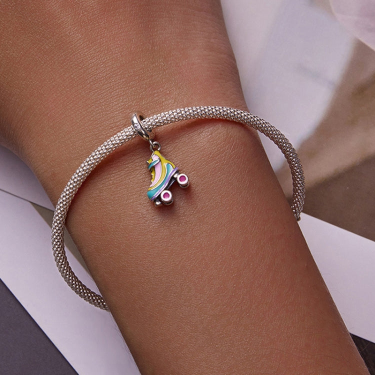 SCC2213 Skate DIY Pendant Beads 925 Silver Bracelet Pendant Accessories, SCC2213