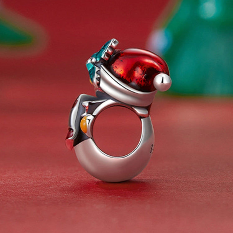 SCC2415 Christmas Snowman Bracelet Beads 925 Silver Beads Accessories, SCC2415