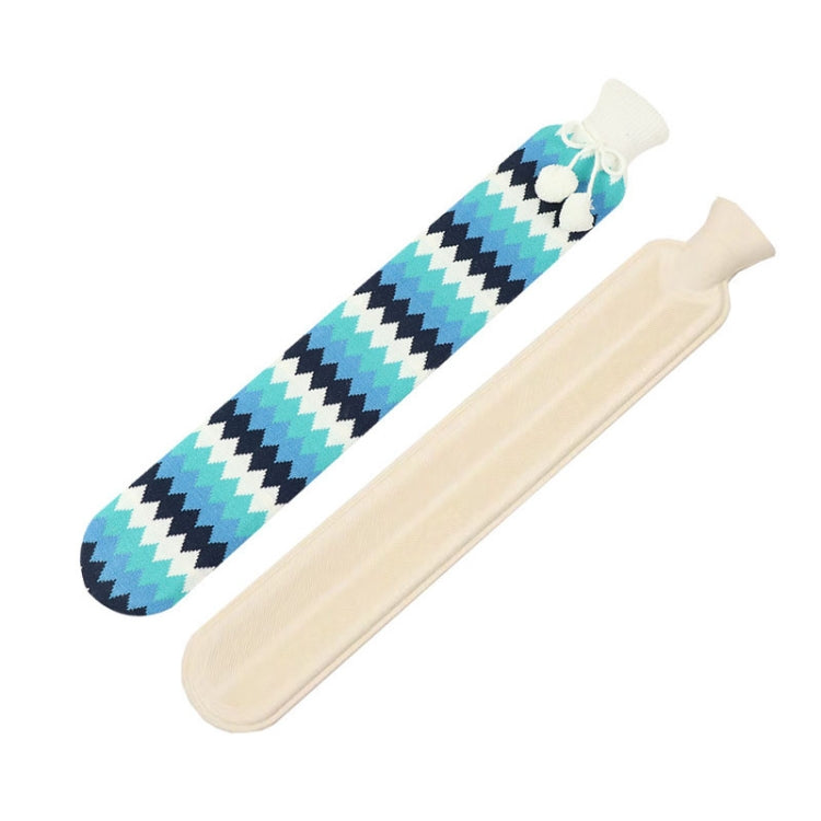 2L Long-strip Multifunctional Water-filled Rubber Hot Water Bags, Spec: Orchid Rhombus, Orchid Rhombus