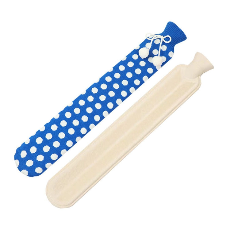 2L Long-strip Multifunctional Water-filled Rubber Hot Water Bags, Spec: Orchid White Dot, Orchid White Dot