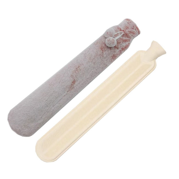 2L Long-strip Multifunctional Water-filled Rubber Hot Water Bags, Spec: Pink Faded White, Pink Faded White