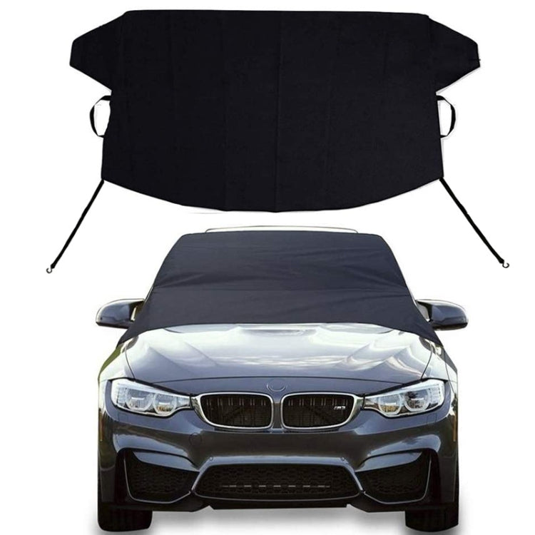 600D Oxford Cloth Car Snow Block Waterproof Windshield Coverings, S 190 x 107cm, L 220 x 140cm, With Magnetic S, With Magnetic L