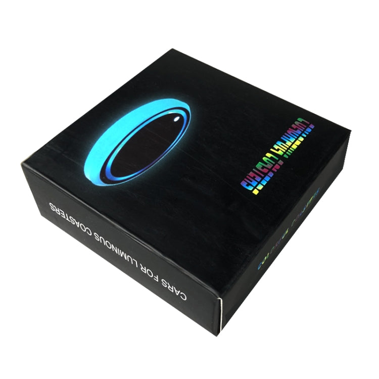 1 Pair Automotive LED Colorful Luminous Water Coaster Acrylic Car Cup Tank Atmosphere Lamp, Star Model