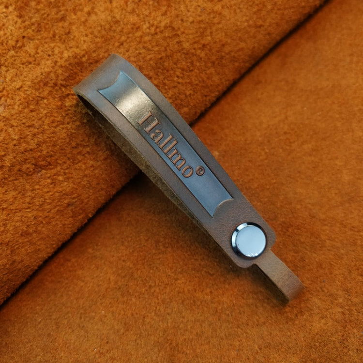 Hallmo First Layer Cowhide Leather Car Keychain, Crazy Horse Leather Blue, Crazy Horse Leather Brown, Oiled Waxed Leather Black, Oiled Waxed Leather Red