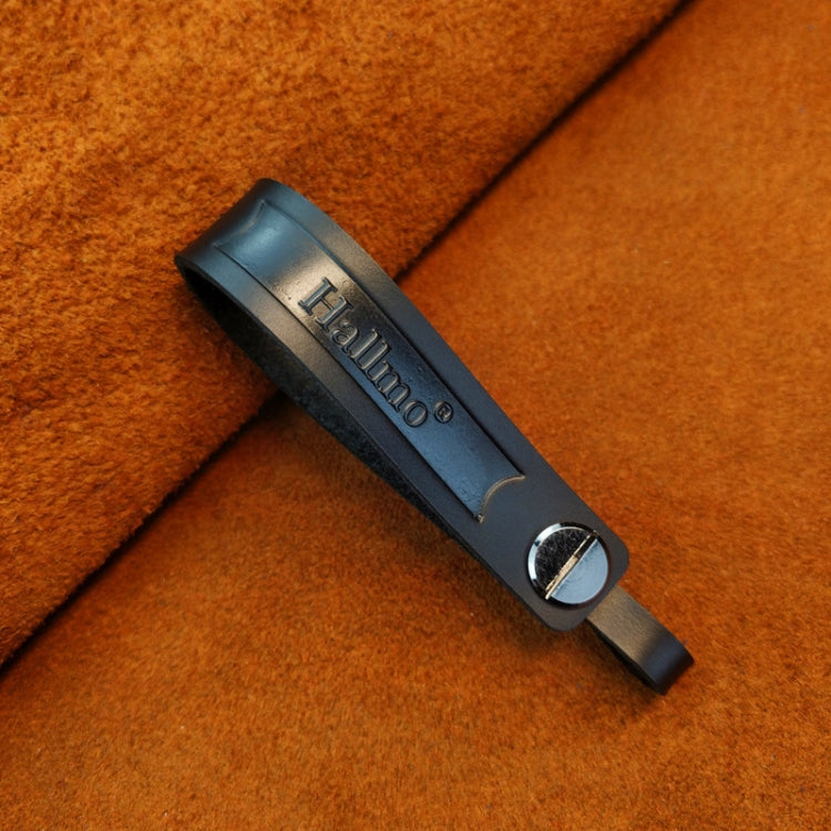 Hallmo First Layer Cowhide Leather Car Keychain, Crazy Horse Leather Blue, Crazy Horse Leather Brown, Oiled Waxed Leather Black, Oiled Waxed Leather Red