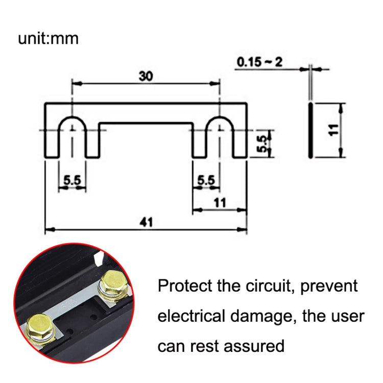 10pcs Small Fork Bolt Fuse Block Car Air Conditioning All The Way Fuse Box Fuse Holder, 10pcs Fuse Holder
