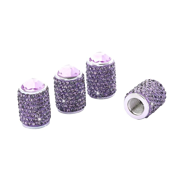 Car Tyre Aluminium Full Diamond Valve Cap With Seal, White, Black, Pink, Red, AB, Purple, Dark Blue, Lake Blue, Shiny Black